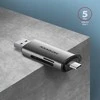 AXAGON CRE-SAC išorinis USB 3.2 Gen1 Type-C+Type-A 2 lizdų SD / Micro SD