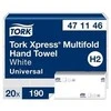 Rankšluostis TORK XPRESS Multifold 471146, 2 sl., 23,4 x 21,3 cm, balta sp. su lapų raštais