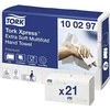 Rankšluostis TORK XPRESS Multifold 471146, 2 sl., 23,4 x 21,3 cm, balta sp. su lapų raštais