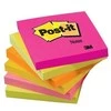 3M Lipnūs lapeliai Post-it Neon, 76 x 76 mm, 100 lapelių, žalia