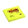 3M Lipnūs lapeliai Post-it Neon, 76 x 76 mm, 100 lapelių, geltona