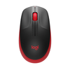 Logitech M190 Full-Size Belaidė pelė, RF belaidė, 1000 DPI, Raudona (SPEC)