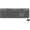 Logitech Signature Slim Solar+ K980 verslui Belaidė klaviatūra, RF+Bluetooth, JAV tarptautinis, grafito spalvos
