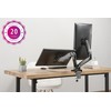 Up Up Premium Dual-Screen Monitoriaus laikiklis 17-32'', VESA 75x75, 100x100, Matinė juoda