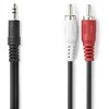 Nedis Kabelis 2xRCA - 3.5mm stereo kištukai 3.0m