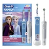 Oral-B | Elektrinis dantų šepetėlis | D100 Kids Frozen + Vitality Pro D103 | Įkraunamas | Suaugusiems and children | Šepetėlių skaičius galvutės įeina 2 | Number of teeth brushing modes 3