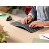 Logitech ERGO K860 SPLIT belaidė klaviatūra verslui, grafito spalvos, JAV tarptautinis išdėstymas (Qwerty)