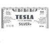 Baterijos Tesla AAA Sidabrinis+ Alkaline LR03 1150 mAh (24 vnt) (13032410)