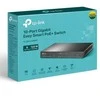 Šakotuvas TP-Link TL-SG1210MPE 10 prievadų gigabito „Easy Smart“ šakotukas su 8 prievadų „PoE+“
