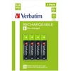 Verbatim 49514 Įkraunamos baterijos NiMH AAA HR03 950mAh (4 vnt pakuotėje)