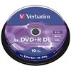 Verbatim DVD+R 8x 8.5GB DL Matte sidabrinis 10 vnt. pakuotė