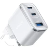 Įkroviklis Anker Nano (70W, 3 lizdai) baltas su 1,5 m. USB-C kabeliu