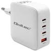 Įkroviklis Qoltec GaN (51828) 140W USB-C / USB (baltas)