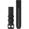Išmaniojo laikrodžio Garmin greitai atsegamas, silikoninis dirželis, Juodos spalvos, 22mm