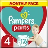 Sauskelnės-kelnaitės Pampers Pants, 4 Dydis, 9–15kg, 176 vnt.