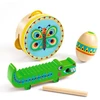 Djeco Animambo Muzikos instrumentų rinkinys: tamburinas, marakasas, guiro ( DJ06031 )