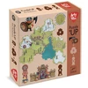 Djeco Arty Toys - Milžiniška dėlionė su figūrėle - Vikingas Alrikas (15 det.)