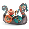 Djeco Arty Toys figūrėlės - Vikingai - Vikingas Drak ir Drakono valtis