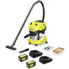 Kärcher Akumuliatorinis drėgno sauso valymo siurblys WD 4-18 S Dual Battery Set | 1.628-626.0