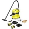 Kärcher Akumuliatorinis drėgno sauso valymo siurblys WD 4-18 Dual Battery Set | 1.628-601.0