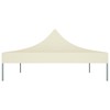 Proginės palapinės stogas, kreminės spalvos, 4x3m, 270 g/m²
