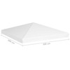 Viršutinis pavėsinės uždangalas, baltos spalvos, 3x3m, 270 g/m²