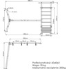 2 stočių sūpynės ant guolių (kopėčių prailginimas) PREMIUM MO-018 - Marbo Sport