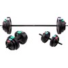 3 dalių hantelių ir štangų rinkinys HMS SGSP60 62kg
