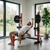 ADJUSTABLE WEIGHT BENCH WITH BARBELL RACK, LEG DEVELOPER AND PREACHER CURL PAD LS7688 HMS