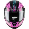 Apverčiamas motociklininko šalmas W-TEC Pezzon Magenta