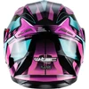 Atverčiamas motociklininko šalmas W-TEC Pezzon Magenta
