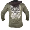 Vyriška aramido pluoštu sutvirtinta striukė W-TEC Juodas Heart Hat Skull