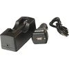 Automobilinis įkroviklis Li-ion 18650 baterijoms su USB laidu Yate