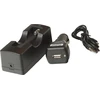 Yate automobilinis kroviklis Li-ion 18650 baterijoms su USB kabeliu