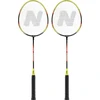 Badmintono raketės NRZ204-1 aliuminis + 3 plunksniniai voleniai + NILS dėklas