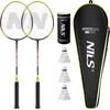 Badmintono raketės NRZ204-1 aliuminis + 3 plunksniniai voleniai + NILS dėklas