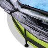 Baseinas EXIT Lime ø300x76cm su stogeliu ir filtru su pompa - žalias