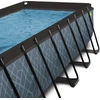 EXIT Stone baseinas 540x250x122 cm su filtravimo siurbliu, pilkas
