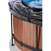 Baseinas EXIT Wood ø360 x 122 cm su stogeliu, pompa su smėlio filtru ir šildymo pompa