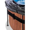 Baseinas EXIT Wood ø450 x 122 cm su stogeliu, pompa su smėlio filtru ir šildymo pompa