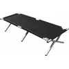 Sulankstomas gultas BasicNature Alu-Campbed, 210x66cm, Juodas
