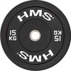Olimpinis guminis svoris HMS BBR juodas - 15 kg