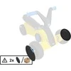 BERG GO² SparX Geltona - Front Wheel Cover (2x)