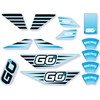 BERG GO² SparX Geltona - lipdukų rinkinys