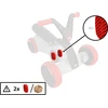 BERG GO² SparX Raudona pedalas (2 vnt.)