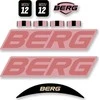 Berg MOOV 12 - Stickerset Retro Rožinė