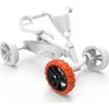 Berg Wheel 9x2 Cross - Juodas/Oranžinis Front Right