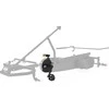 Berg XXL Frame - Crank shaft with crank set 140, 36T + pedals