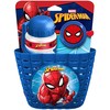 Dviračių rinkinys Spiderman (krepšelis, butelis Vanduo, varpelis)