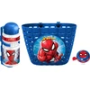 Dviračių rinkinys Spiderman (krepšelis, butelis Vanduo, varpelis)